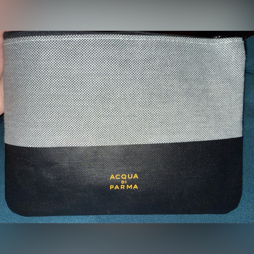 Acqua Di Parma Two-Tone Black and Gray Travel / Toiletry Bag